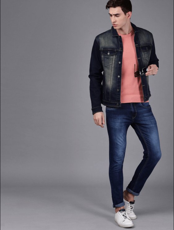 Mens Denim Jacket Black - DENIMS - Denim Jacket -