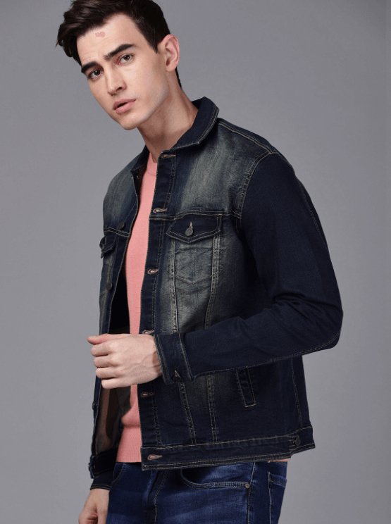 Mens Denim Jacket Black - DENIMS - Denim Jacket -