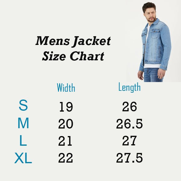 Mens Denim Jacket Blue - DENIMS - Denim Jacket -