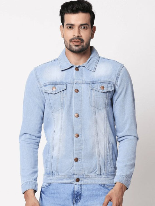 Mens Denim Jacket Light Blue - DENIMS - Denim Jacket -