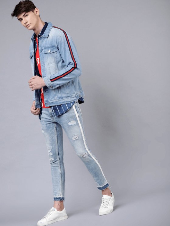 Mens Denim Jacket Light Blue - DENIMS - Denim Jacket -