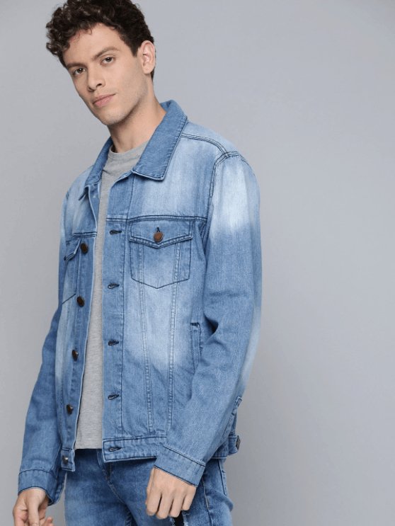 Mens Denim Jacket Light Blue - DENIMS - Denim Jacket -