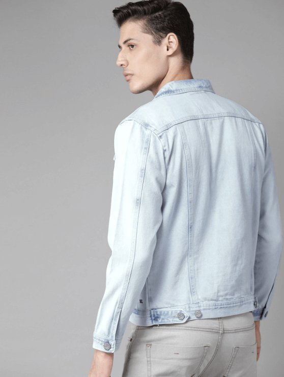 Mens Denim Jacket Light Blue - DENIMS - Denim Jacket -