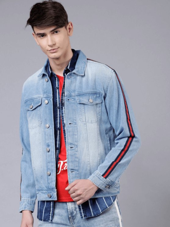 Mens Denim Jacket Light Blue - DENIMS - Denim Jacket -