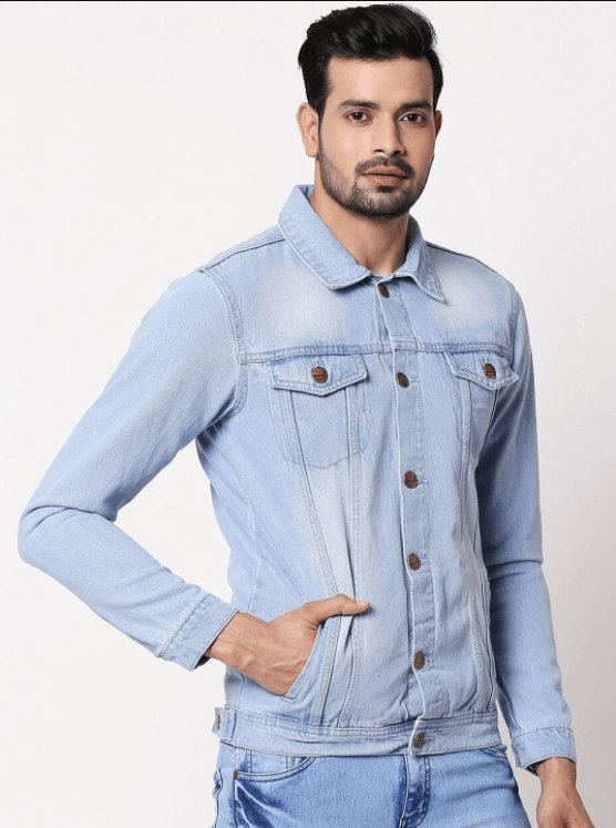 Mens Denim Jacket Light Blue - DENIMS - Denim Jacket -