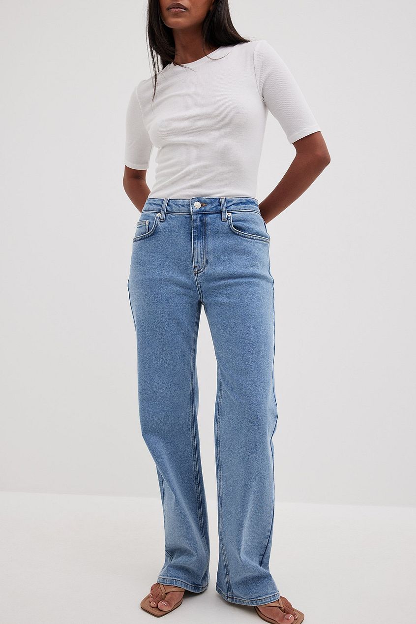 Mid Waist Denim For Womens - DENIMS - Jeans -