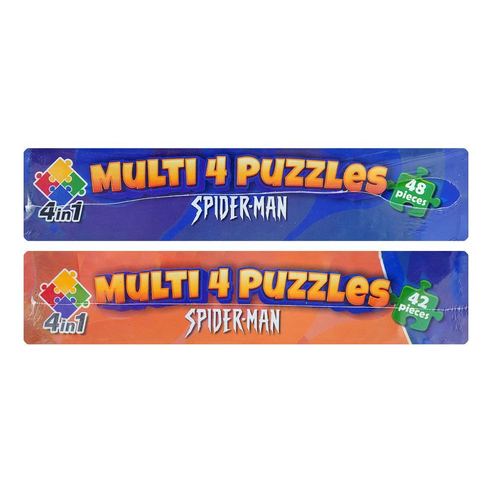Multi 4 Puzzles 4 - In - 1 Spider - Man - DENIMS - Board Games -