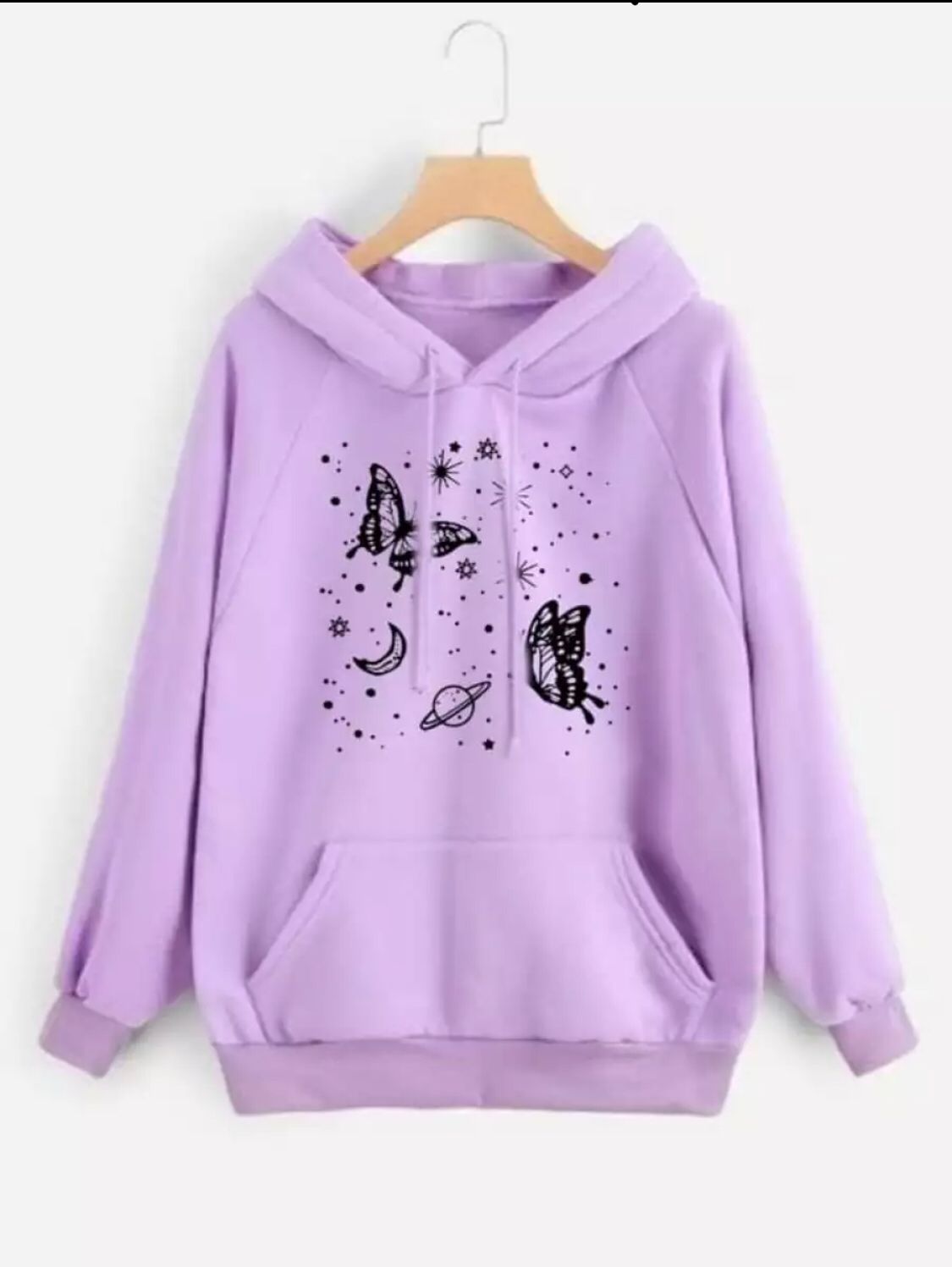 New Hoodie Design Printed Fleece Winter Hoodie for Woman and Girls Pullover Comfortable Wear all Colors - DENIMS - Hoodies & Sweatshirts -