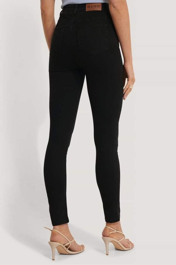 Skinny Fit Mid - Rise Slash Knee Stretchable Jeans - DENIMS - Jeans -