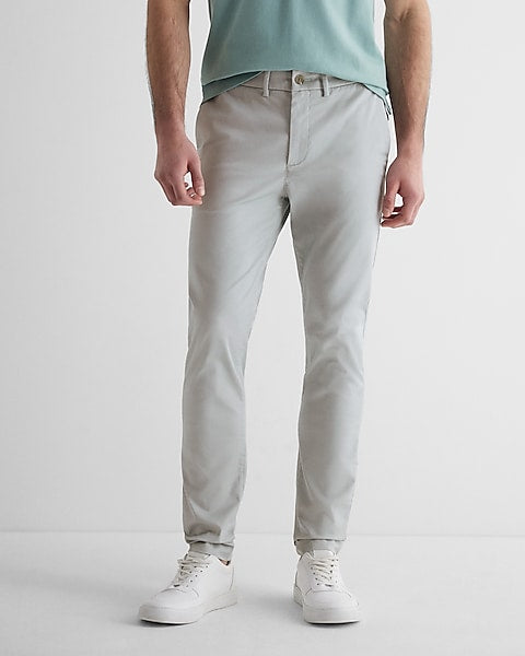 Straight Fit Hyper Stretch Cotton Chino Jeans