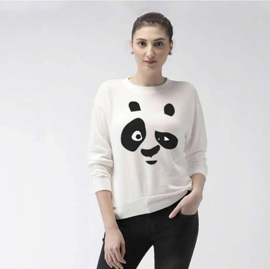 White Panda Print Sweat Shirt SS 99