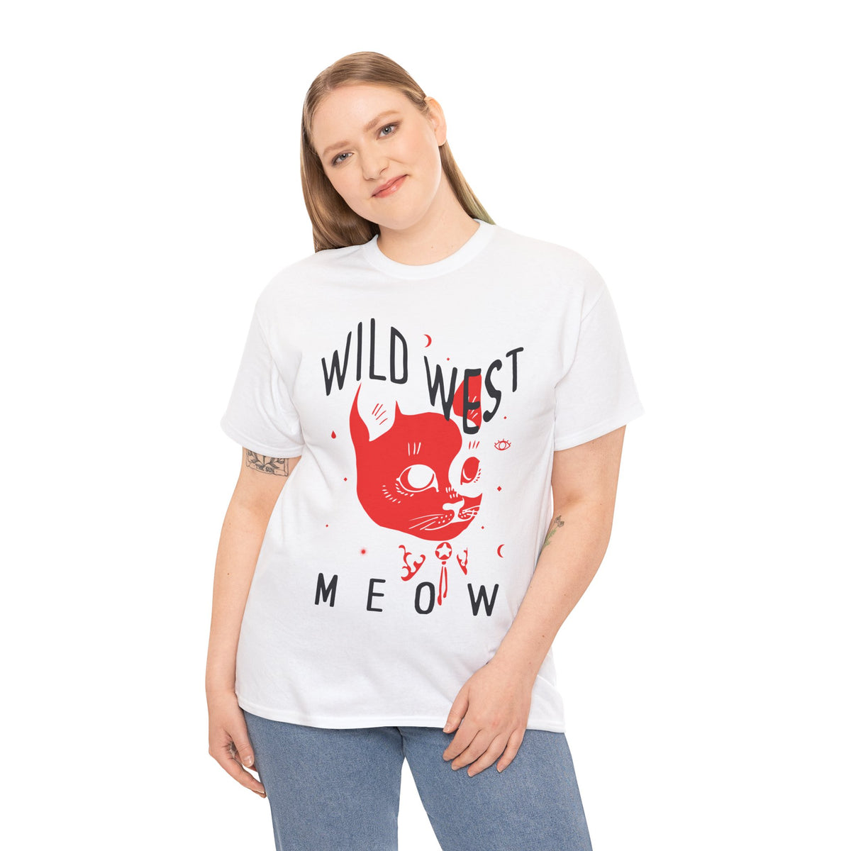 Wild West Meow Women's Half Sleeve T-Shirt