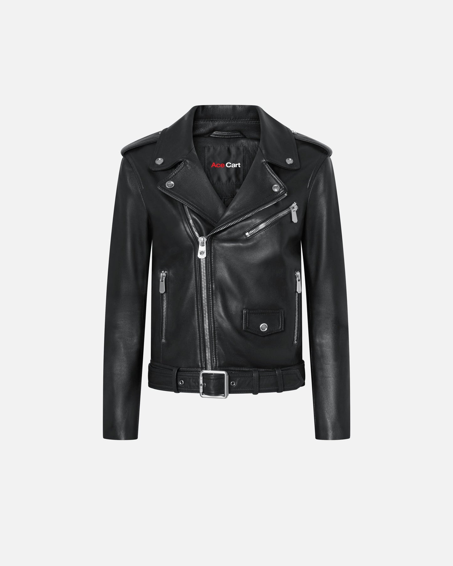 Luxury Soft Nappa Genuine Leather Biker Jacket