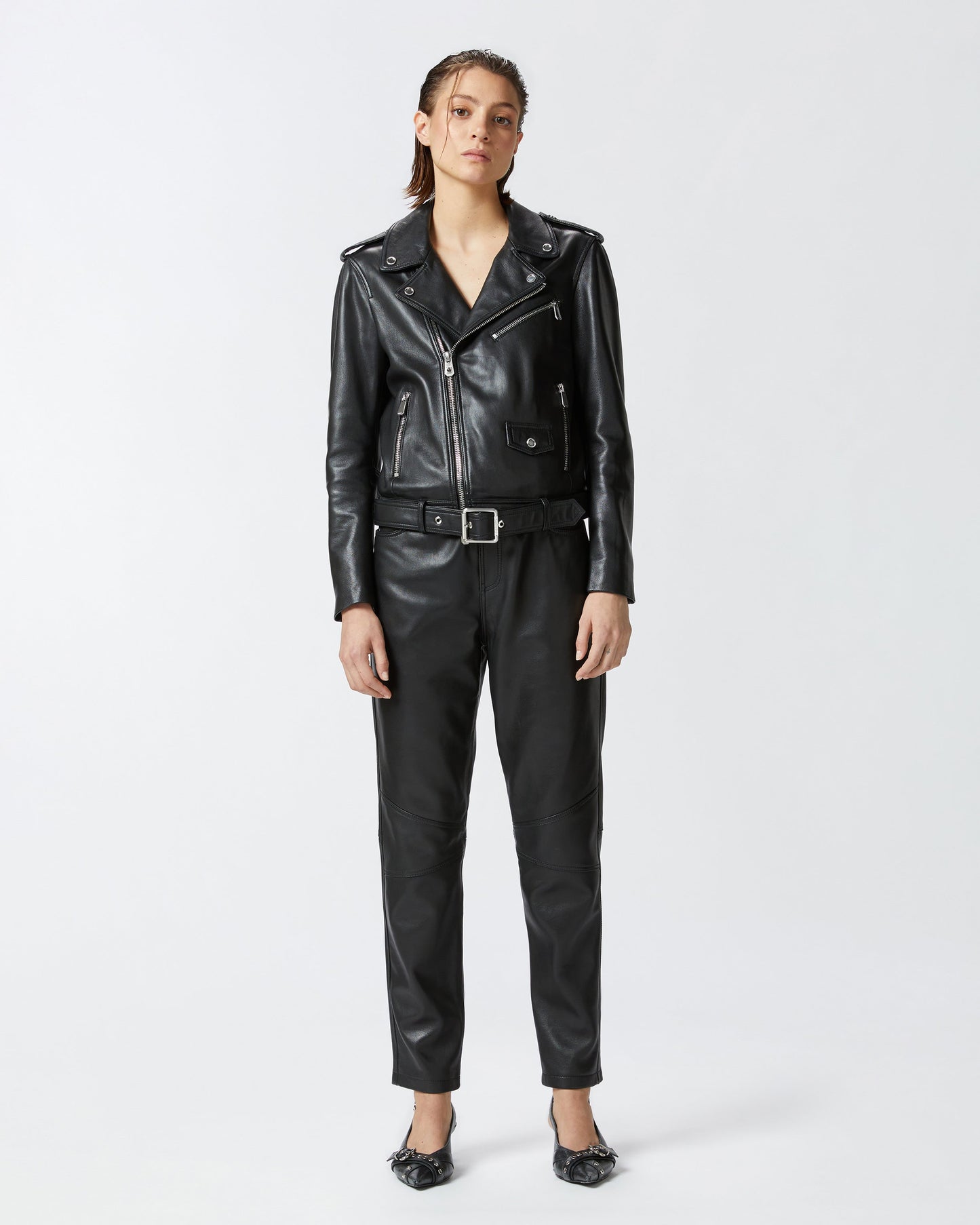 Luxury Soft Nappa Genuine Leather Biker Jacket