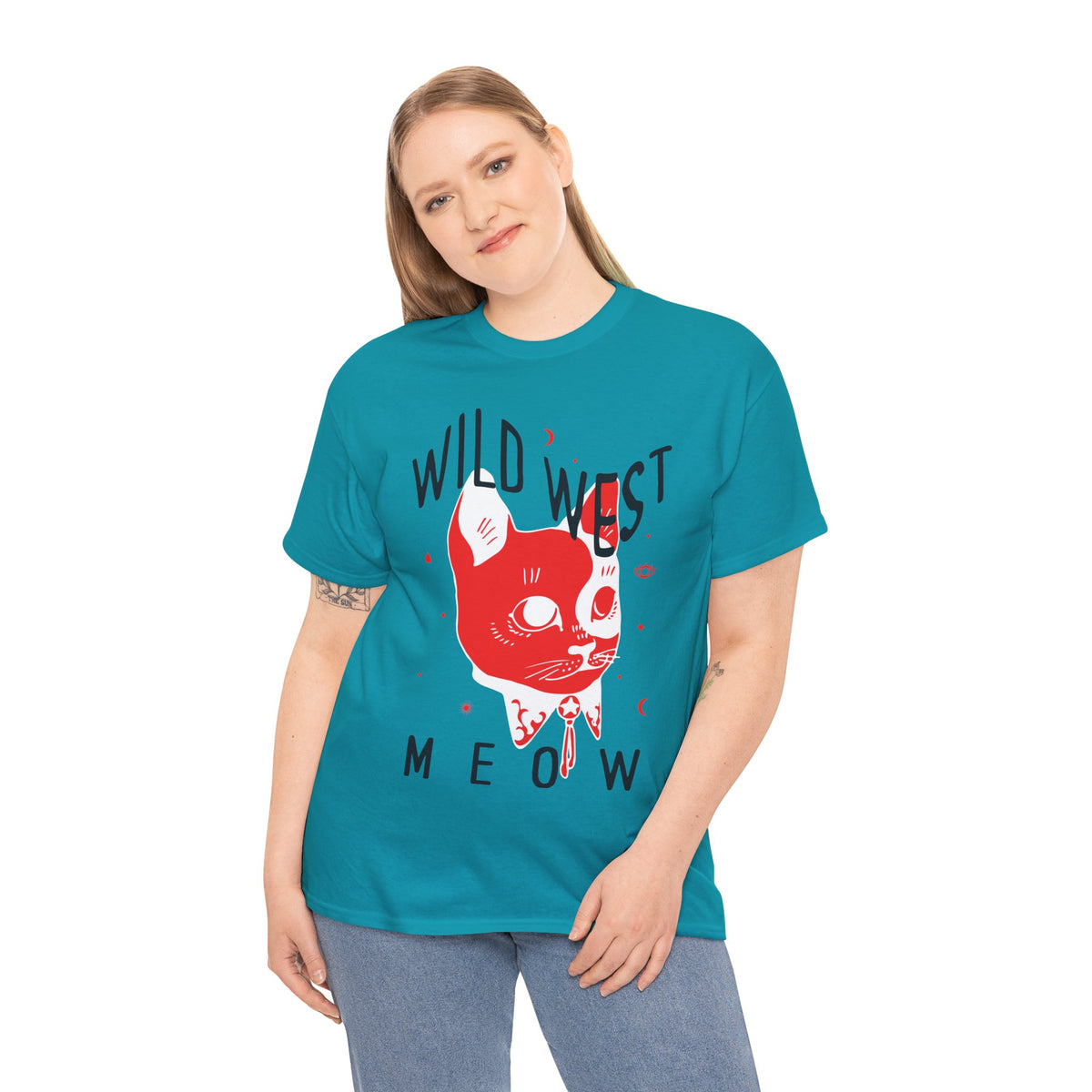 Wild West Meow Women's Half Sleeve T-Shirt