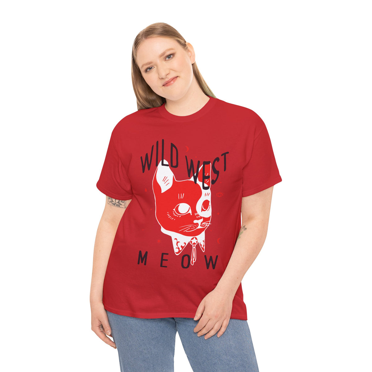 Wild West Meow Women's Half Sleeve T-Shirt