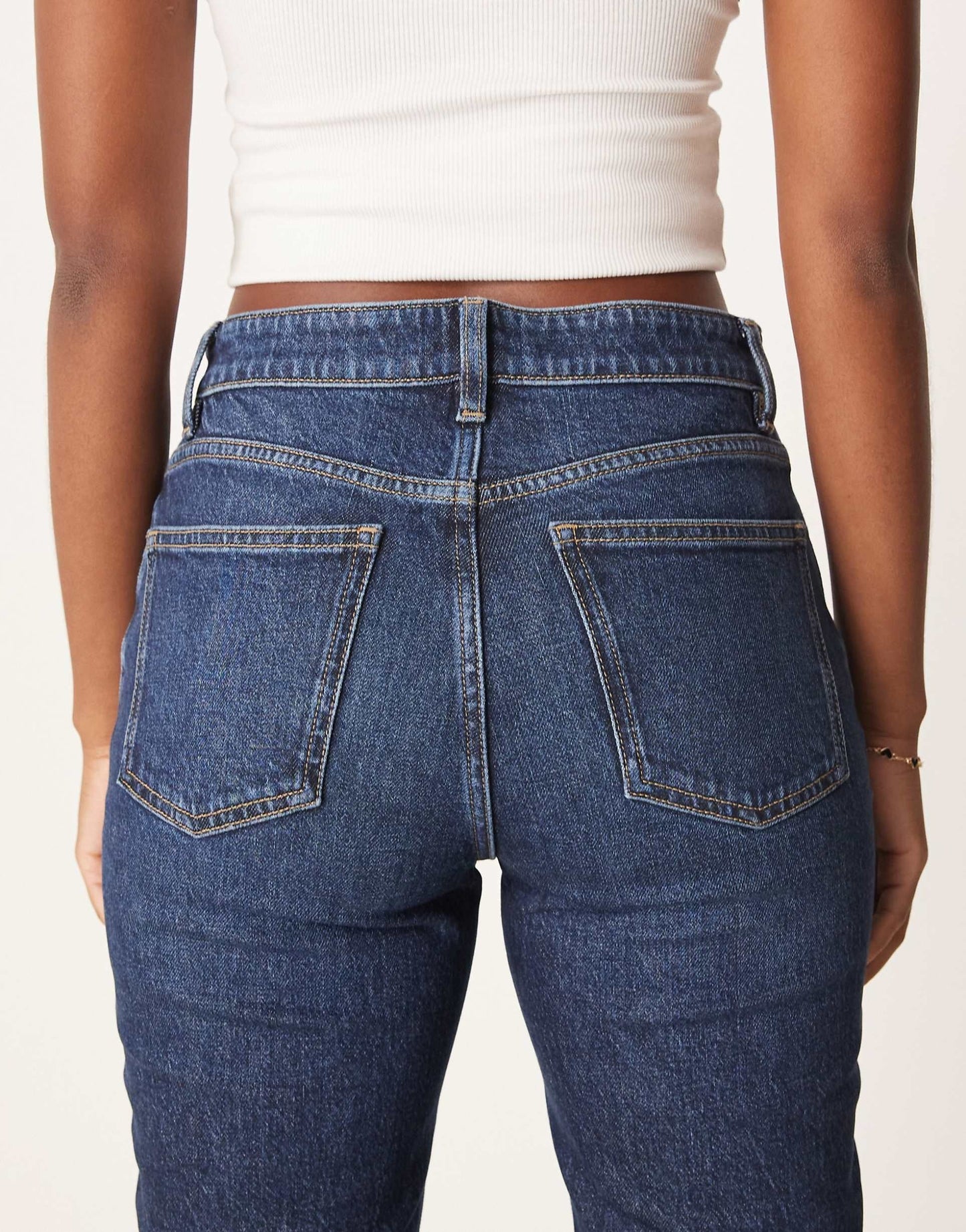 Mom Jeans in Deep Blue – High-Waist Relaxed Fit Denim for Women in Pakistan | DENIMS