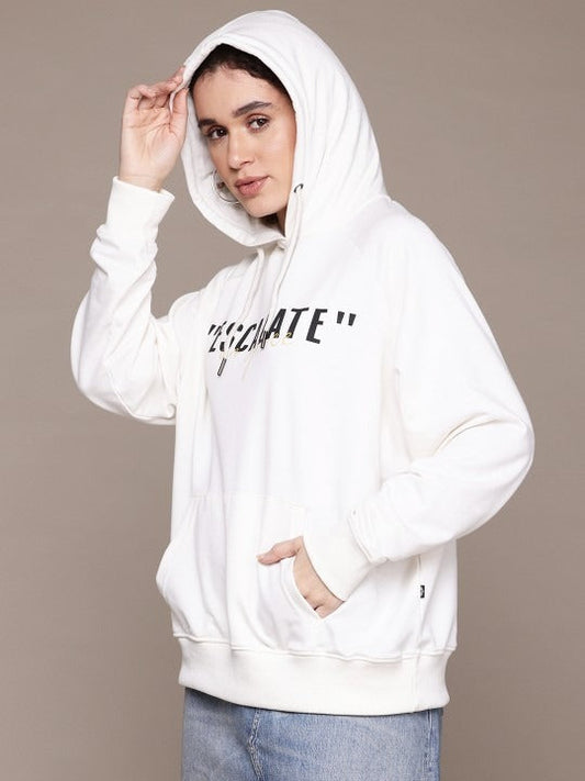 STREETPULSE Lifestyle Printed Hooded White Hoodie – Premium Cotton Fleece for Men & Women in Pakistan