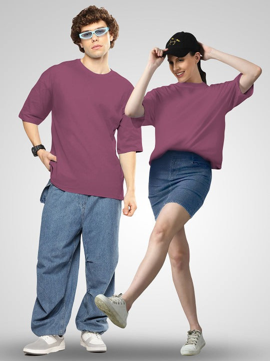 Unisex Twistform Twinny Zone Pack of 2 Solid Cotton Oversized T-Shirts – Premium Casual Wear in Pakistan | DENIMS