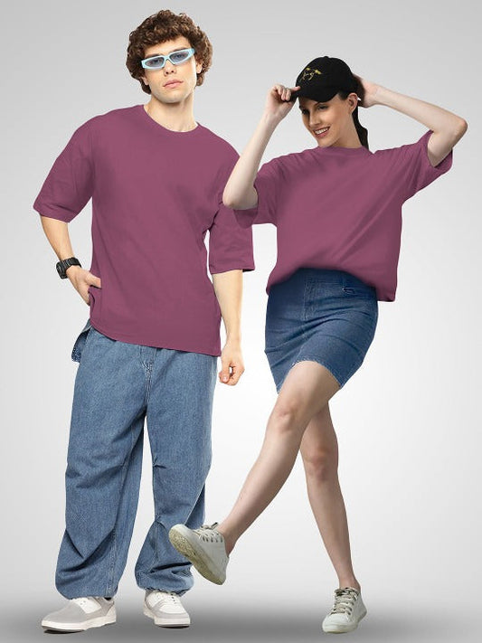 Unisex Twistform Twinny Zone Pack of 2 Solid Cotton Oversized T-Shirts – Premium Casual Wear in Pakistan | DENIMS