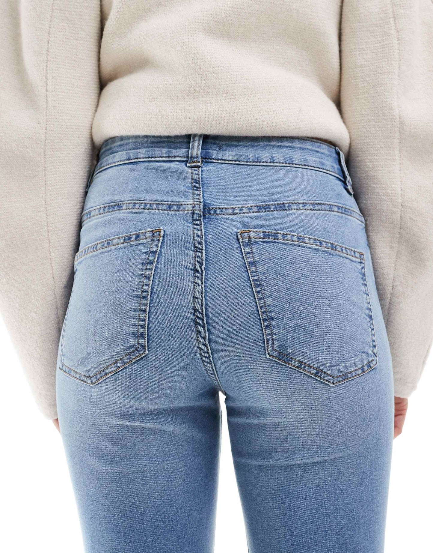 Skinny Jeans in Mid Blue – Slim Fit Stretch Denim for Men in Pakistan | DENIMS