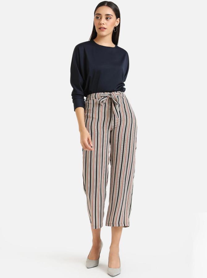 HB INDUSTRIES Kazo Women Navy Blue Solid Sweatshirt