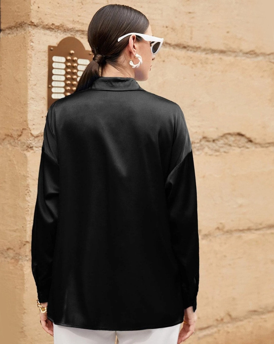 Women’s Relaxed Fit Silk Shirt – Luxurious Comfort & Style