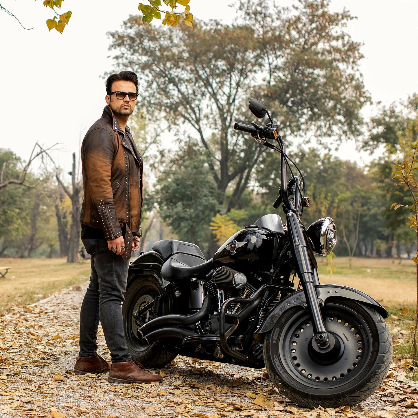 Ace Vintage Studded Leather Jacket