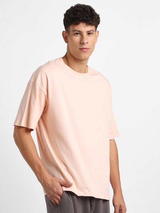 Round Neck Short Sleeves Oversized Cotton T-Shirt for Men in Pakistan | DENIMS