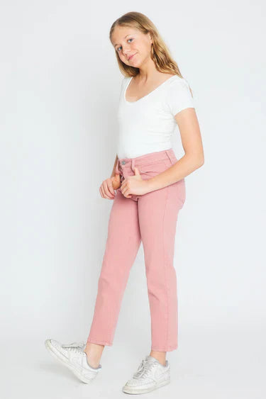 Unique Ultra High Rise Straight Kid Girls Jeans