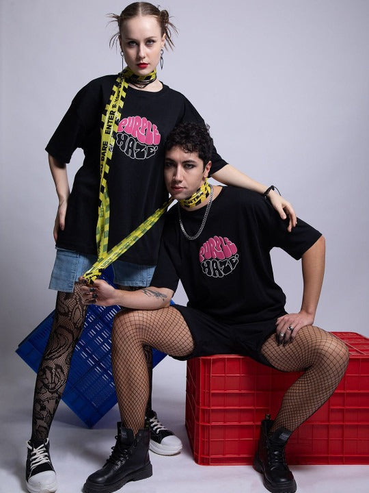 Men Typography Printed Round Neck Cotton T-shirt – Casual & Stylish Outfit for Pakistan | DENIMS