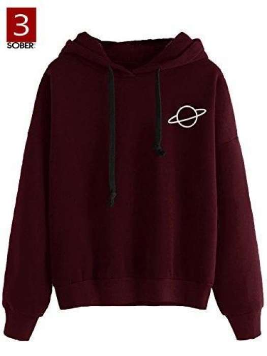 SpHB INDUSTRIES Printed Hoodie For womens Men Women Maroon