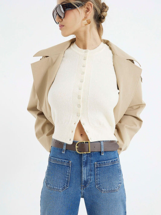 Women Rinse Blue Jersey Denim Wide Leg Trousers – Comfortable & Stylish Pants for Pakistan | DENIMS