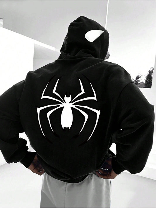 Women Spider Trap Printed Hooded Sweatshirt – Graphic Cotton Hoodie for Pakistan Streetwear