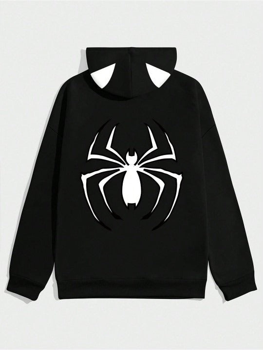 Women Spider Trap Printed Hooded Sweatshirt – Graphic Cotton Hoodie for Pakistan Streetwear