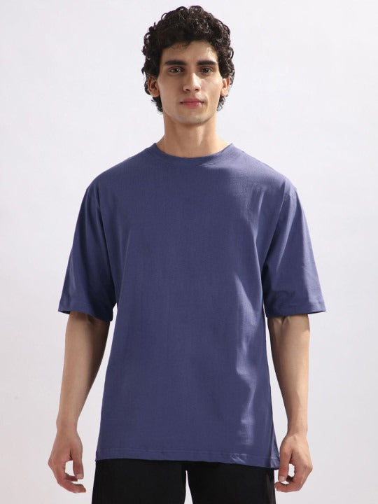 Oversized Solid Pure Cotton T-Shirt for Men in Pakistan | DENIMS
