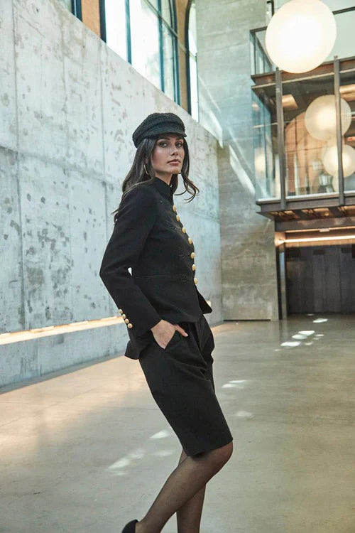 Ace Black Military Women Blazer