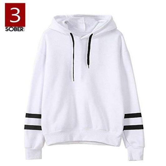 Sober Wear Fleece Cotton Pull Over Plan Hoodie For womens