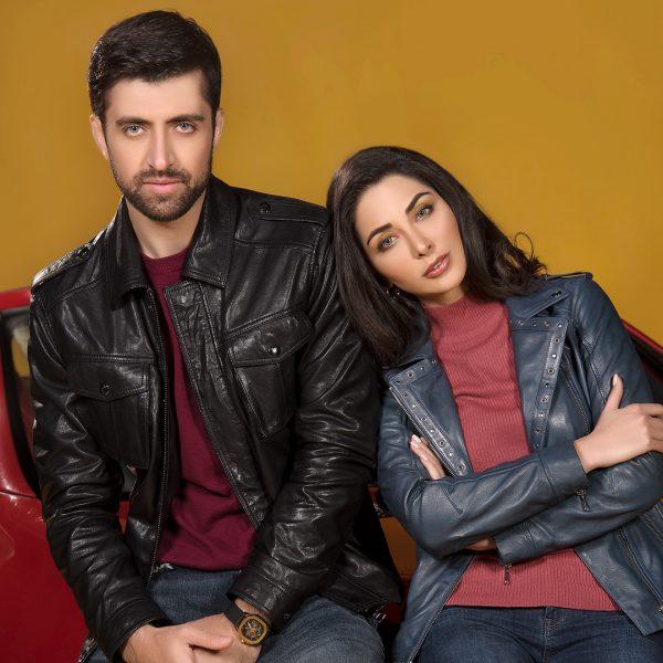 Indigo Women Leather Jacket