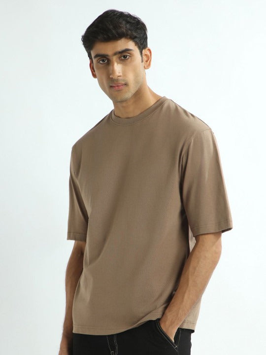Drop-Shoulder Sleeves Oversized Cotton T-Shirt for Men in Pakistan | DENIMS