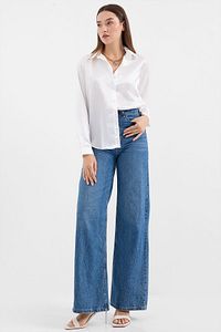 White Light Flowing Silk Shirt – Effortless Elegance