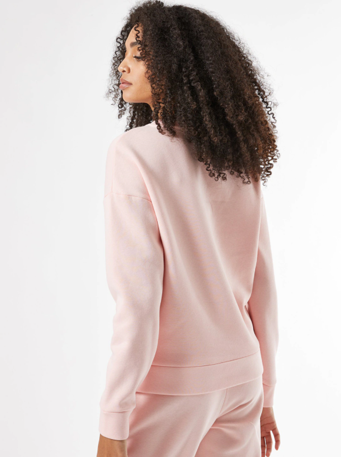 HB INDUSTRIES Women Pink Solid Sweatshirt