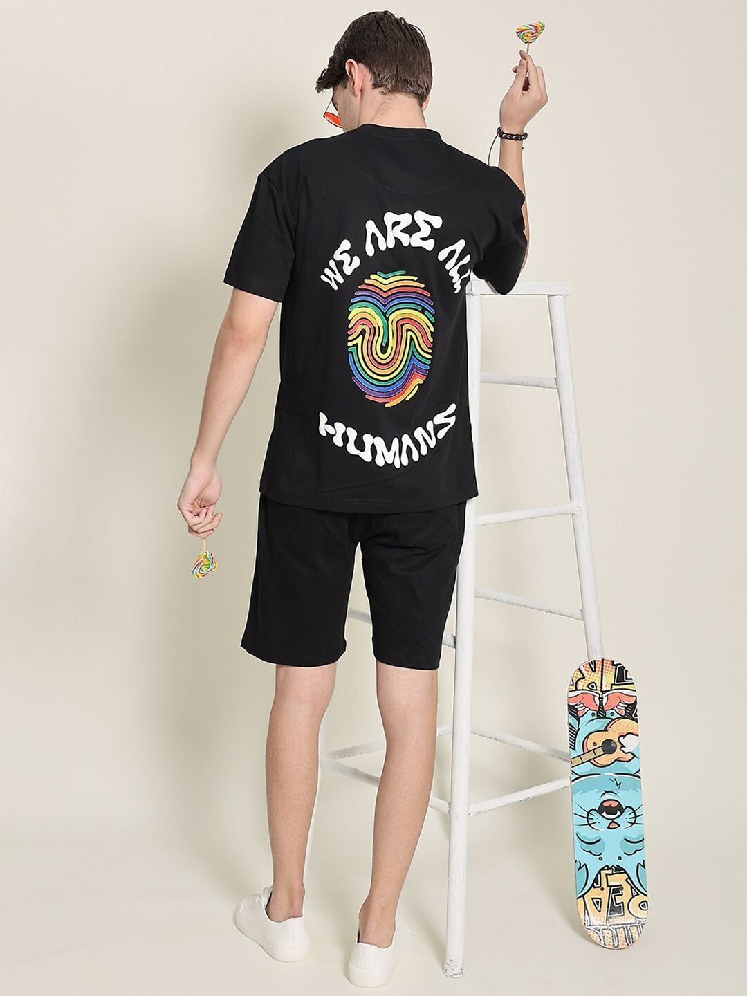 Unisex Pride We Are All Humans Oversized T-shirt – Equality & Streetwear Fashion in Pakistan | DENIMS