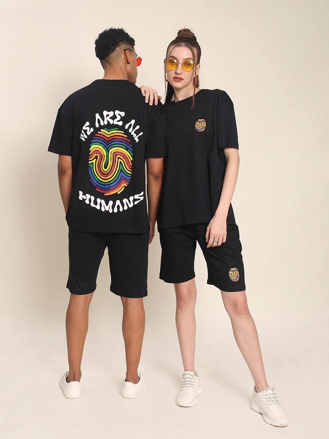Unisex Pride We Are All Humans Oversized T-shirt – Equality & Streetwear Fashion in Pakistan | DENIMS