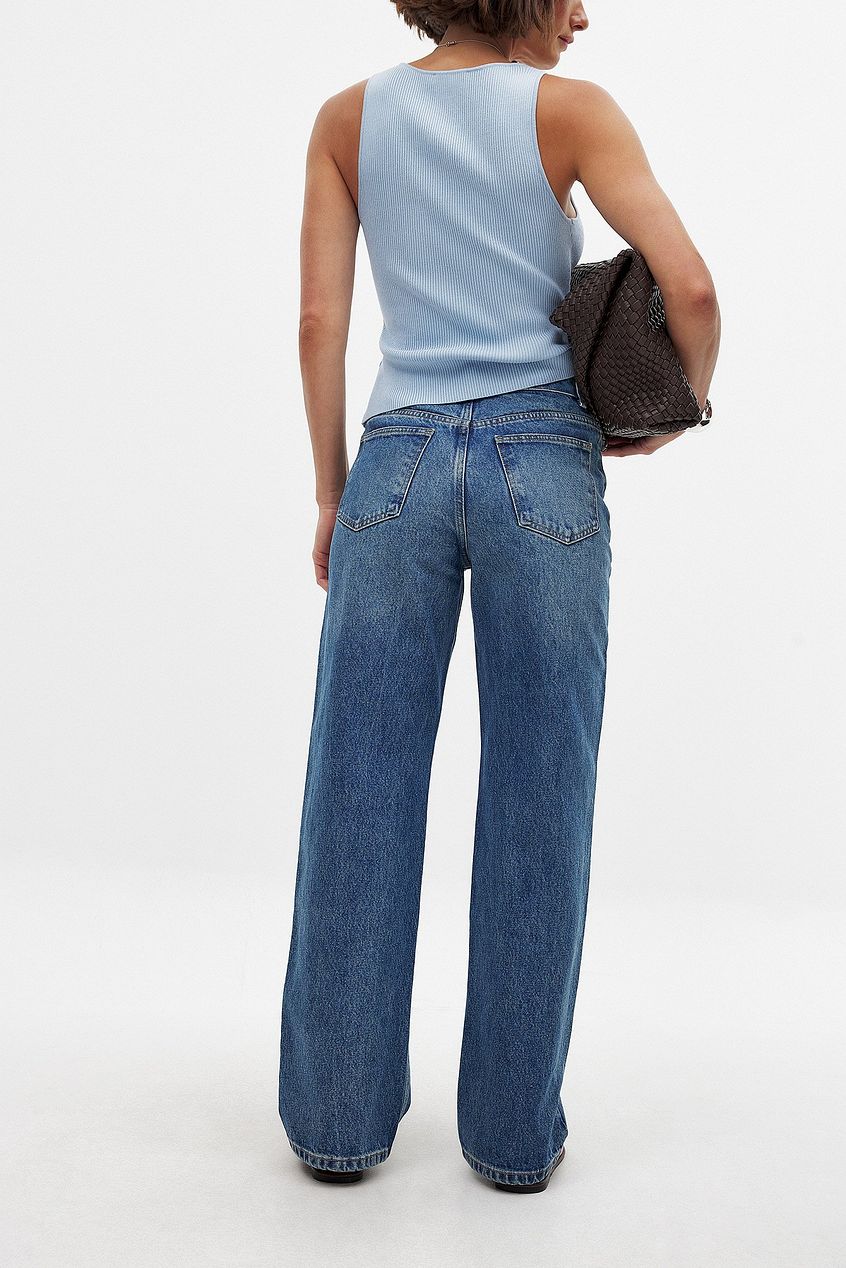 Women Mid Waist Straight Jeans – Classic Straight-Leg Denim for Daily Style in Pakistan | DENIMS