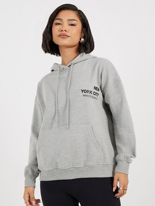 Women Maroon Hooded Hoodie — Maroon Pullover hoodie with Kangaroo Pocket | DENIMS Pakistan