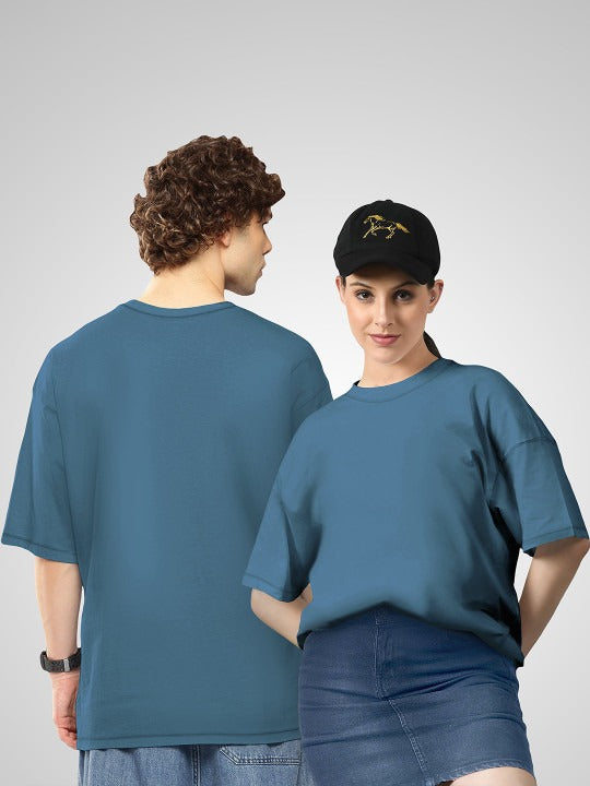 Unisex Twistform Twinny Zone Pack of 2 Solid Cotton Oversized T-Shirts – Premium Streetwear in Pakistan | DENIMS