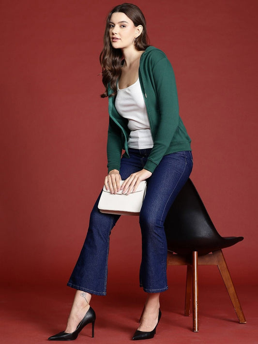 The Lifestyle Co. Women Hooded Front-Open Zipper — Full-Zip Hoodie with Kangaroo Pocket | Pakistan