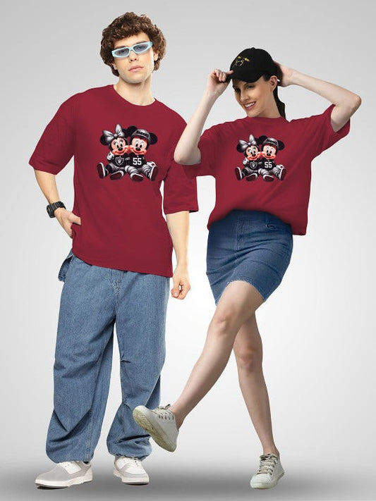 Unisex Twistform Twinny Zone Pack of 2 RaidersMM Printed Cotton Oversized T-Shirts in Pakistan | DENIMS