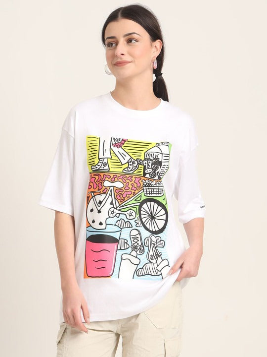 Unisex Milky Day Graphic Printed T-Shirt in Pakistan | DENIMS
